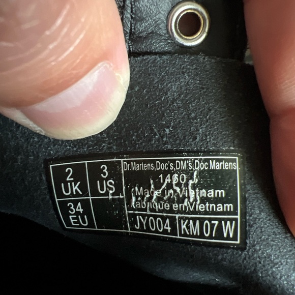 Dr. Doc Martens 1460 Glitter J Ankle Boot Women’s Size 4 / Girls Youth Size 3 - Picture 7 of 8